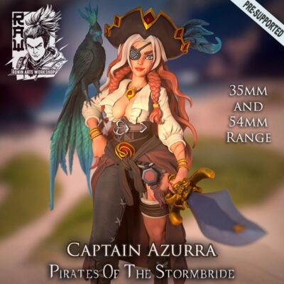 Pirate Captain Azurra 35mm/54mm Ronin Arts