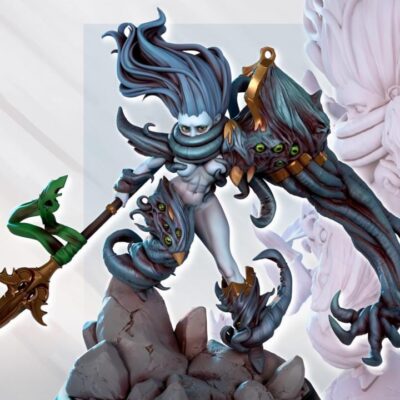 Cursed Warrior Ravenscroft - 32mm/75mm