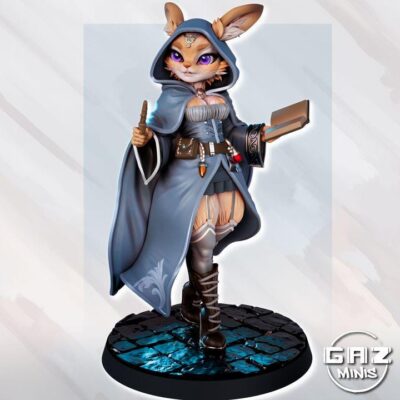 Elowen Softpaw - Bunny Sorceress - 32mm/75mm