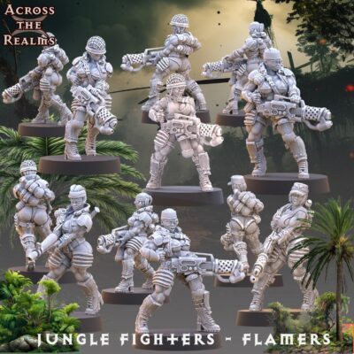 Jungle Fighters Flamers 32mm, Pinup Corps