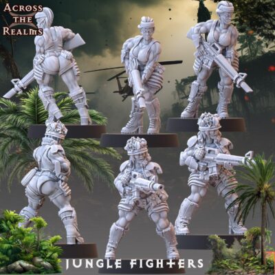 Jungle Fighters Rifles,  32mm, Across The Realms