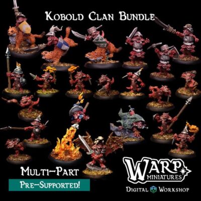 Kobold Clan Bundle  | DnD Miniatures, Warp Miniatures