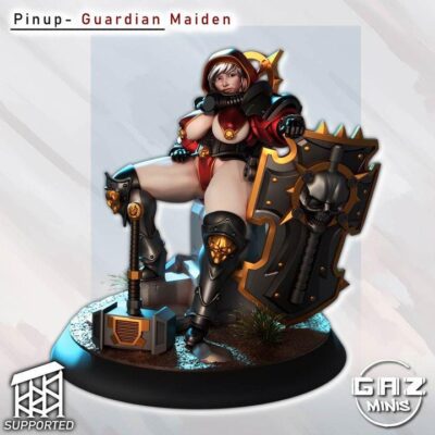 Guardian Maiden Pinup, Siblings Of Combat, Gaz Minis