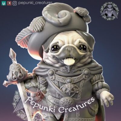 Pug Chevalier Swordsman - Pepunki