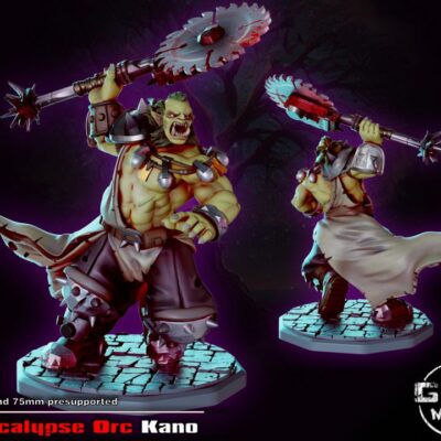 Apocalypse Orc Kano - 32mm/75mm - Gaz Minis
