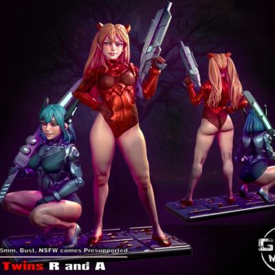 The Cyberpunk Eva Twins - Gaz Minis