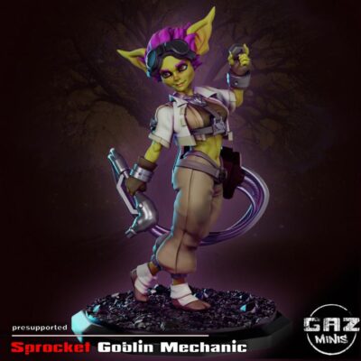 Sprocket the Goblin Mechanic - Gaz Minis
