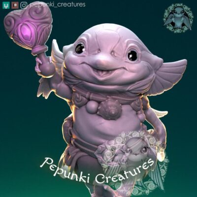 Josephino Little Sea Creature - Tabletop or Display Scale - Resin Print, TTRPG, Pepunki, DnD Miniatures, Figure, Garage Kit, Model Painting