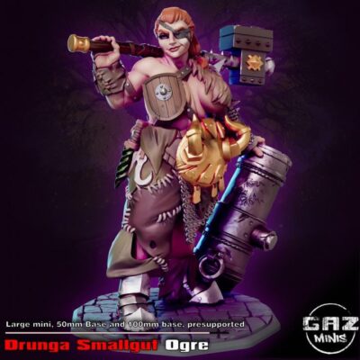 Drunga Smallgut the Female Ogre- Gaz Minis