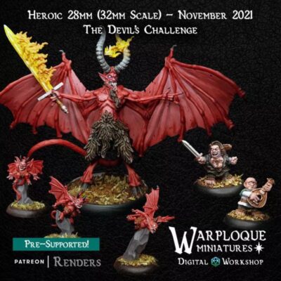 Devils Challenge, Tenacious D | DnD Miniatures, Warp Miniatures