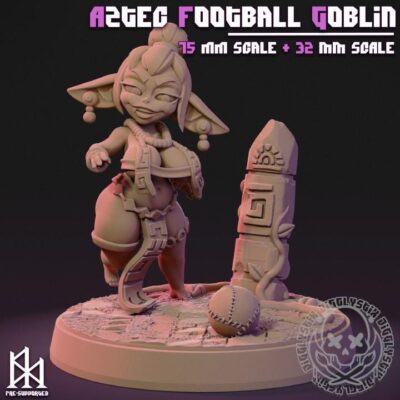 Aztec Football Goblin - 32mm/75mm - Jigglystix,