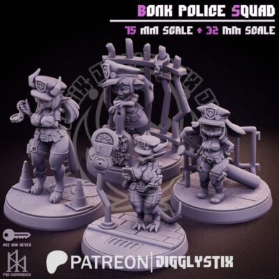 Bonk Police Squad - 32mm/75mm - Jigglystix