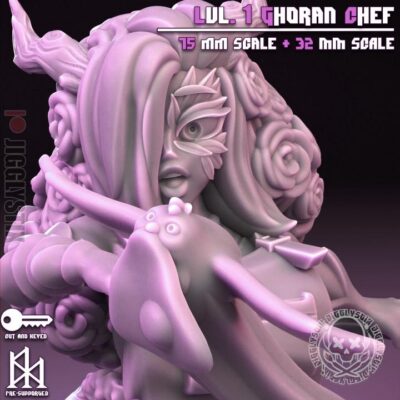 Lvl 1 Ghoran Chef - 32mm/75mm - Jigglystix