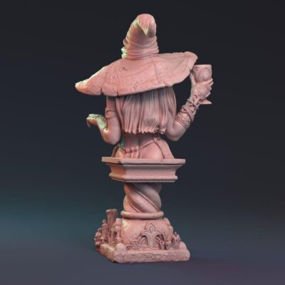 Merlin Wizard Female Bust - Hardwitch