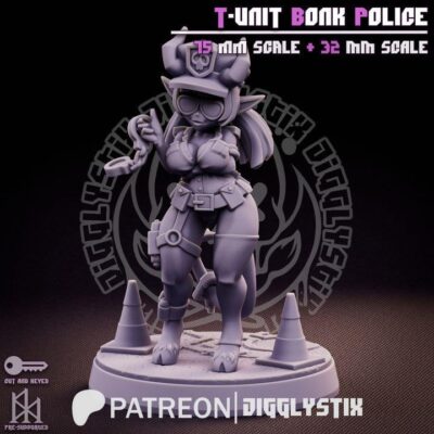 Tiefling Bonk Police - 32mm/75mm Jigglystix
