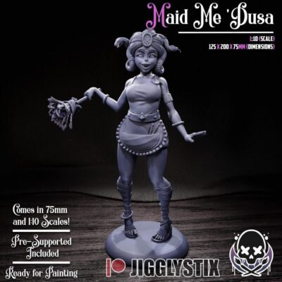 Maid Medusa - Display Model - Jigglystix