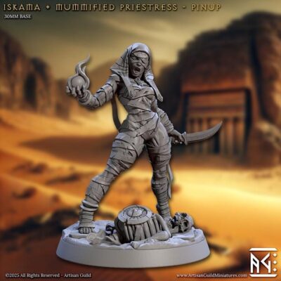 Mummified Priestess Pinup - Artisan Guild