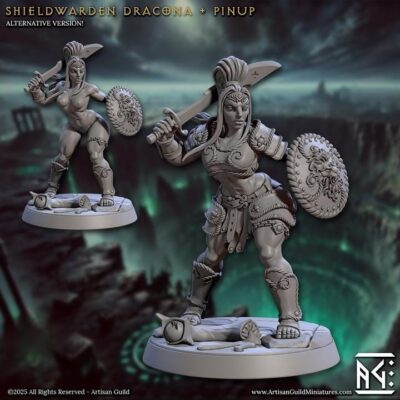 Shieldwarden Dracona Pinup - Artisan Guild