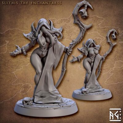 Slithis the Enchantress - Flayer of Minds Pinup - Artisan Guild