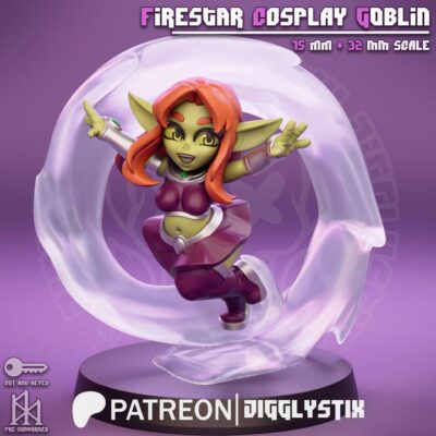 Firestar Cosplay Goblin Superhero - Jigglystix