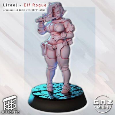 Lirael Elf Rogue - 32mm/75mm -  Gaz Minis