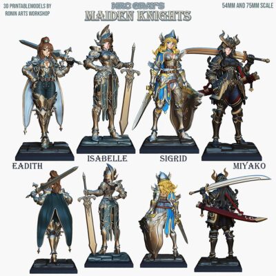 Maiden Knights Set 54mm/75mm Ronin Arts