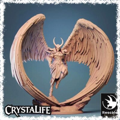 Angelic Fighter Paladin Statue for Tabletop Gaming
