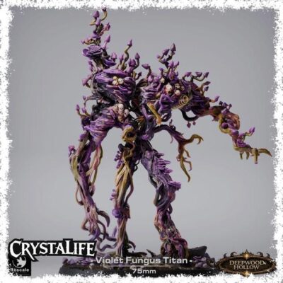 Violet Fungus Titan Display Mini | Resin 3D Printed Miniature | DnD / TTRPG Boss Monster | 75mm Base Painting Piece (Rescale Miniatures)