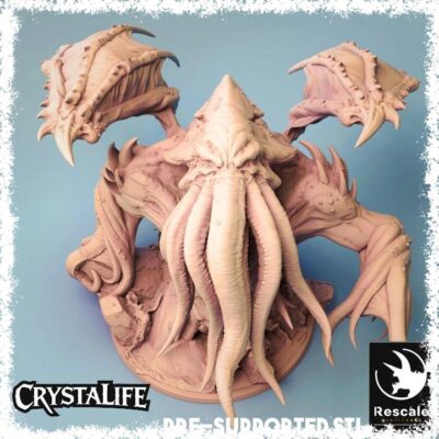Cthulhu Portal Statue Display Mini | Resin 3D Printed Eldritch Horror | TTRPG / DnD Cosmic Horror Boss | 100mm Base Painting Piece (Rescale)